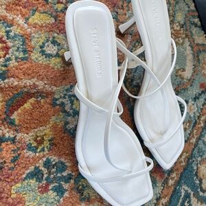 Brand New Steve Madden Women's Locke Strappy Mid-Heel Dress Sandals 8